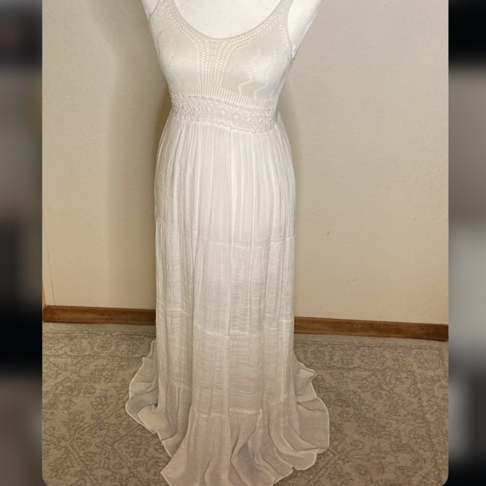 White linen Dress